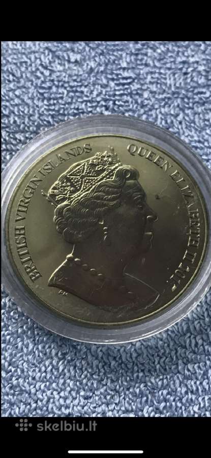 Moneta B.v.i. 2017m. 5 dollars, titanas - nuotraukos Nr. 2