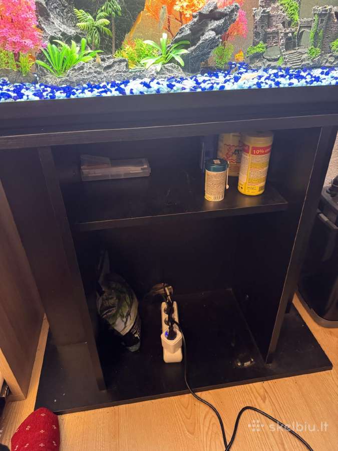Akvariumas 120l su spintele ir įranga - nuotraukos Nr. 2