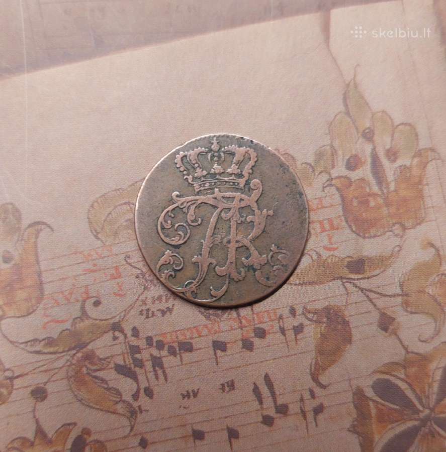 3 pfennig 1762 A Prūsija Vokietija - nuotraukos Nr. 2