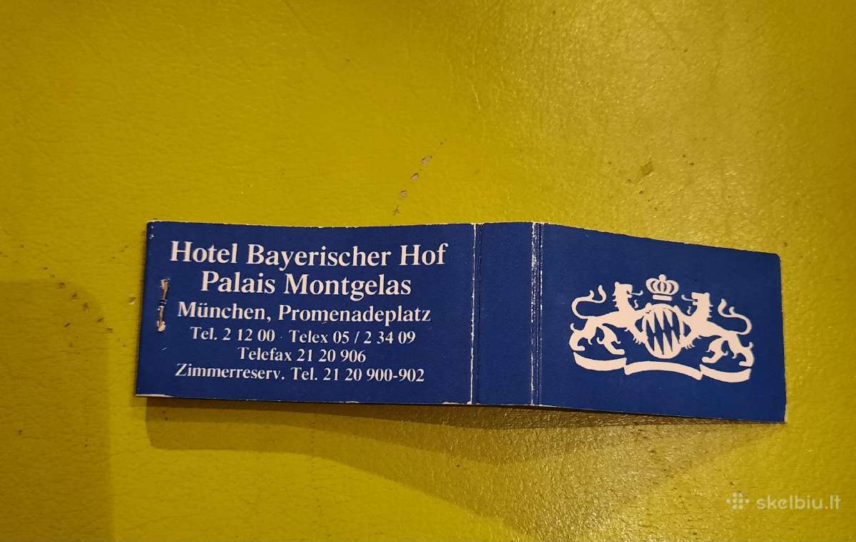 Rem. Degtukų dėžutė Hotel Bayerischer Hof - nuotraukos Nr. 3