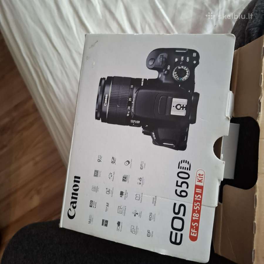 Canon EOS 650d + 18–55mm Is II – pilnas komplektas - nuotraukos Nr. 7