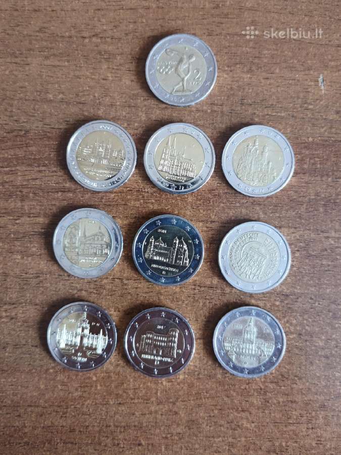 2 eurų proginės monetos