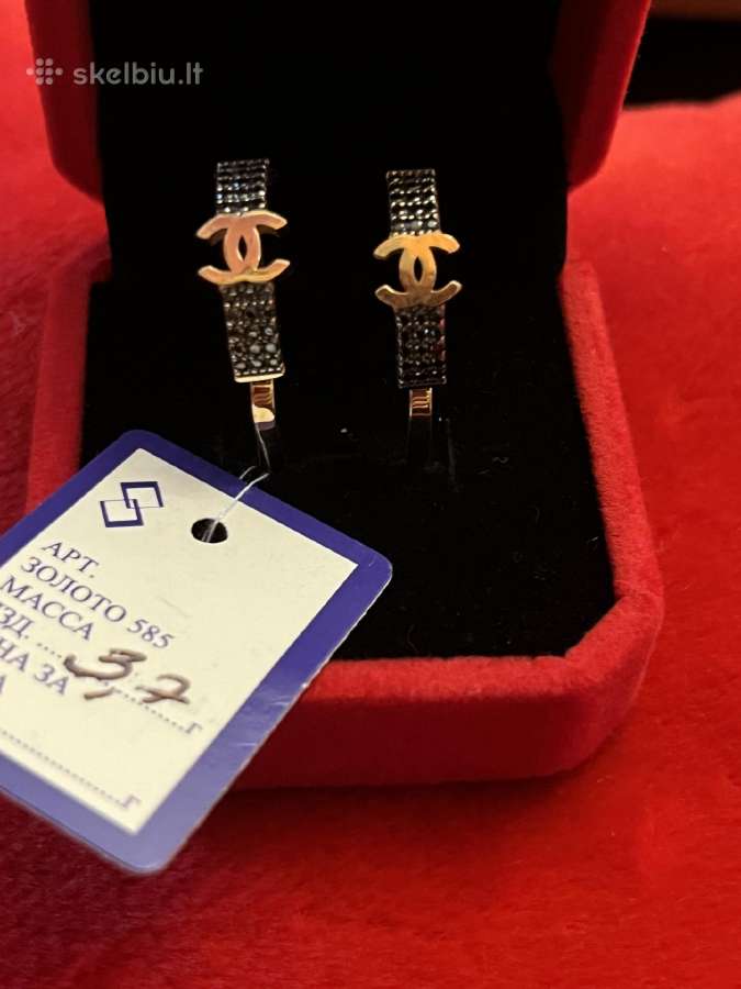 Prabangus auksinis Chanel žiedas su Swarovskiais - nuotraukos Nr. 7