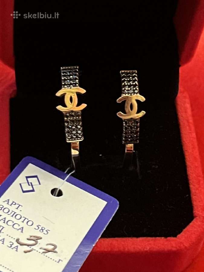 Prabangus auksinis Chanel žiedas su Swarovskiais - nuotraukos Nr. 9