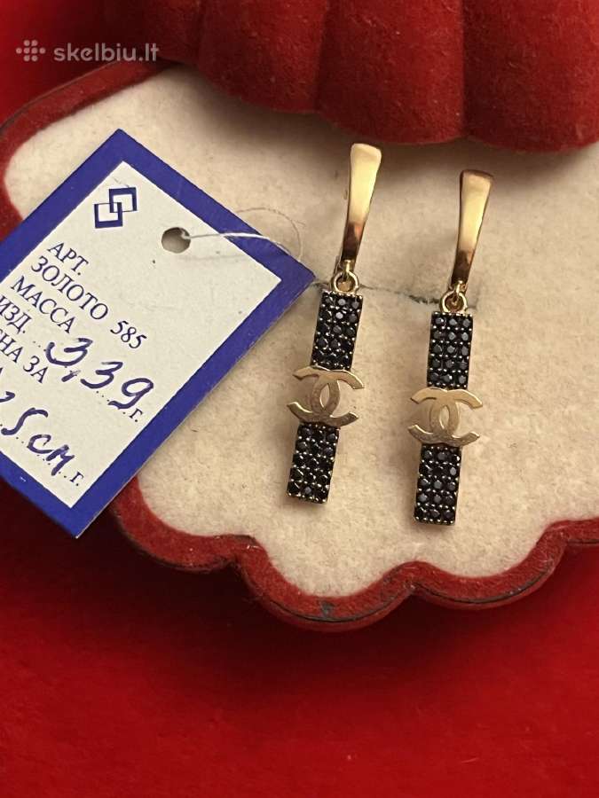Prabangus auksinis Chanel žiedas su Swarovskiais - nuotraukos Nr. 11