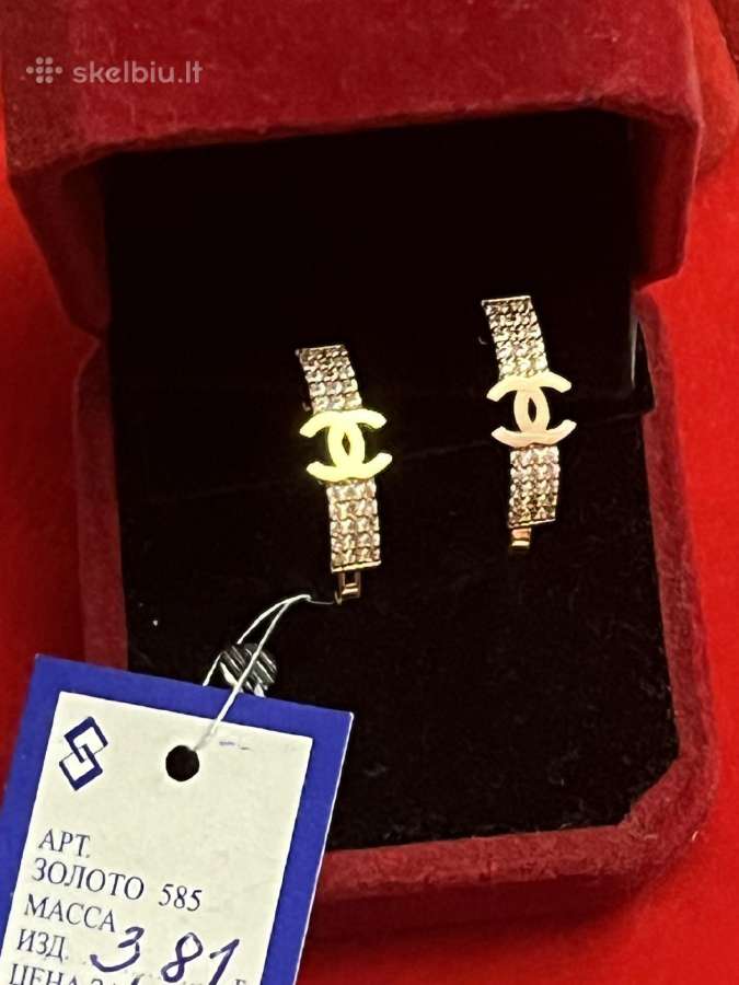 Prabangus auksinis Chanel žiedas su Swarovskiais - nuotraukos Nr. 23