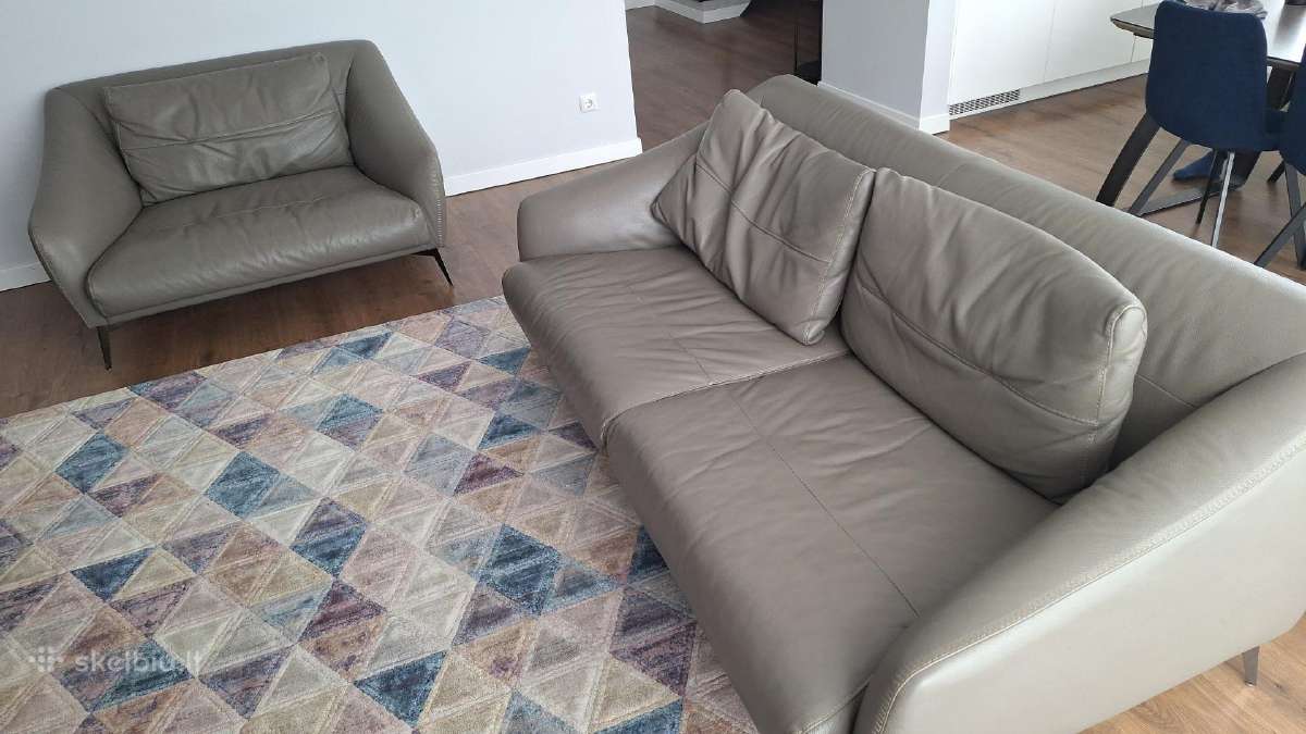 Natūralios odos sofa + fotelis Montana Ivo balda - nuotraukos Nr. 2