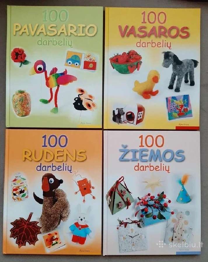 100 pavasario, vasaros, rudens, žiemos darbelių