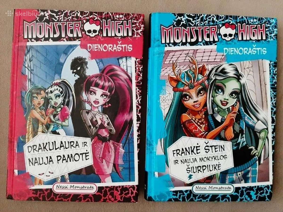 Monster High dienoraštis knygos