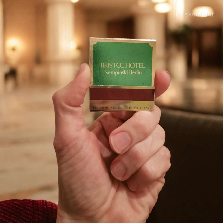 Degtukų dėžutė knygelė Bristol Hotel Kempinski