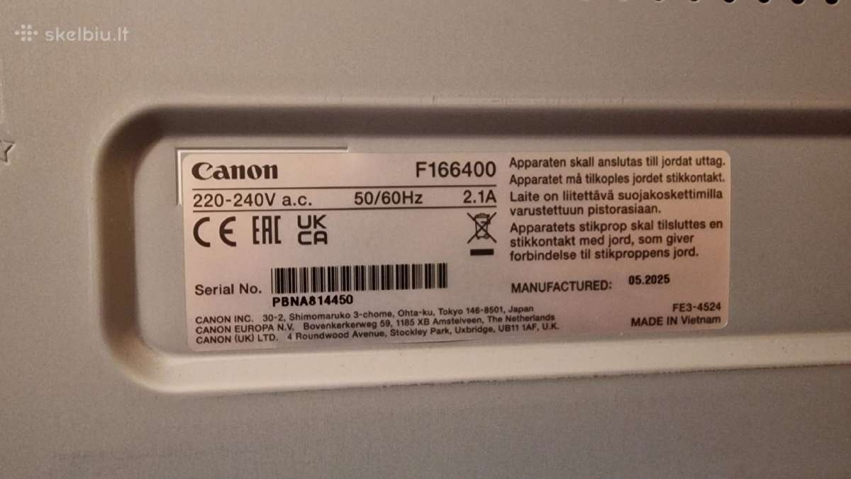 Canon printeris beveik naujas - nuotraukos Nr. 4