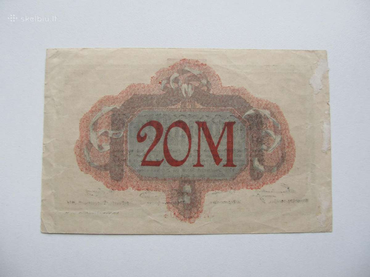 20 markiu , Altona Vokietija , 1918 - nuotraukos Nr. 2