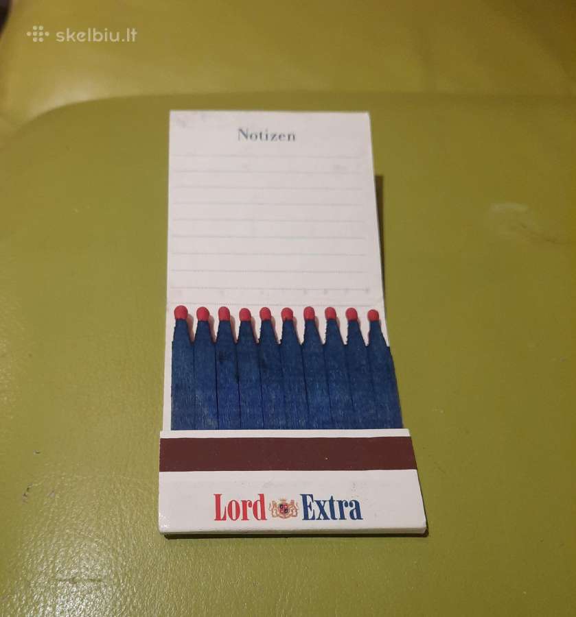 Rem. Degtukų dėžutė knygelė Lord Extra - nuotraukos Nr. 2