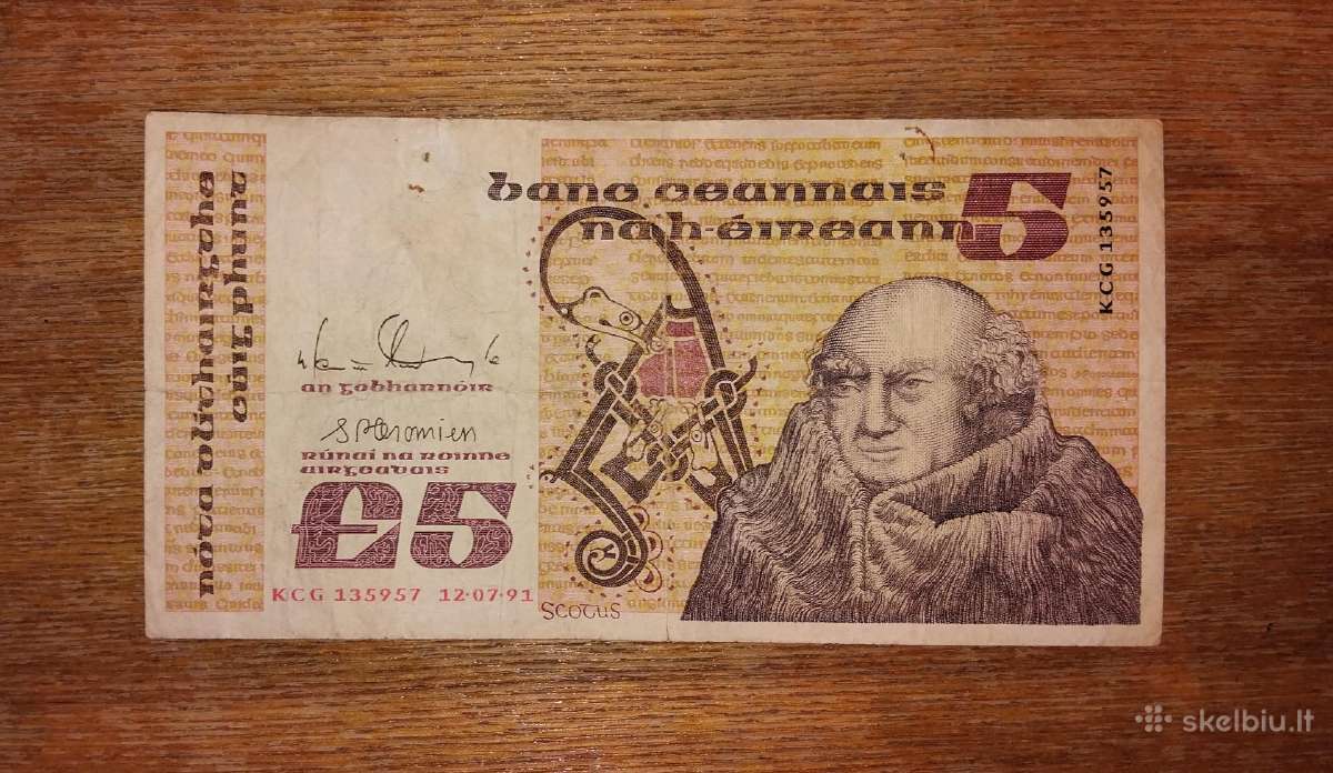 Airijos 5 £ banknotas