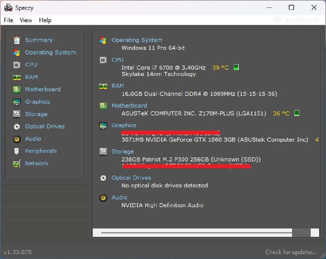 Micro-atx Pc (i7-6700,16 GB, 1060, 256 GB, 500w) - nuotraukos Nr. 4