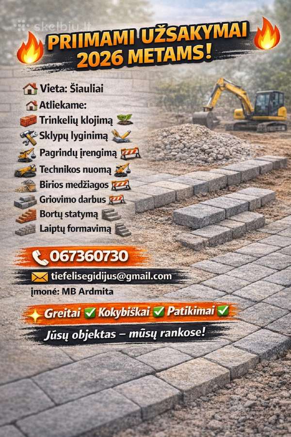 Trinkelių Klojimo Darbai - nuotraukos Nr. 2