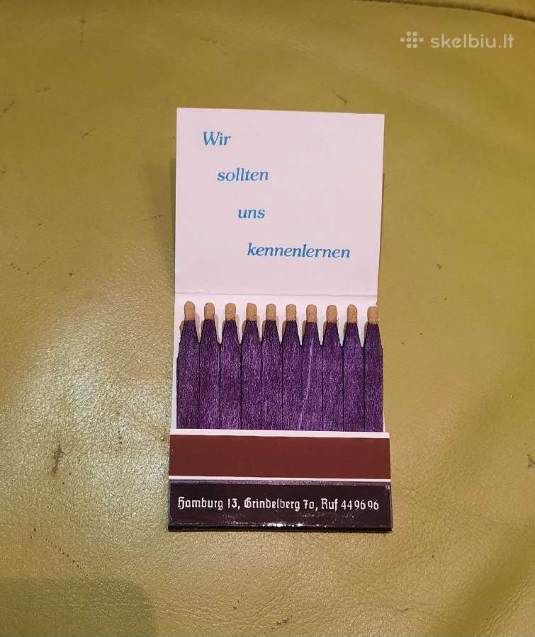 Rem. Degtukų dėžutė knygelė Nürnberger Bratwursthe - nuotraukos Nr. 3