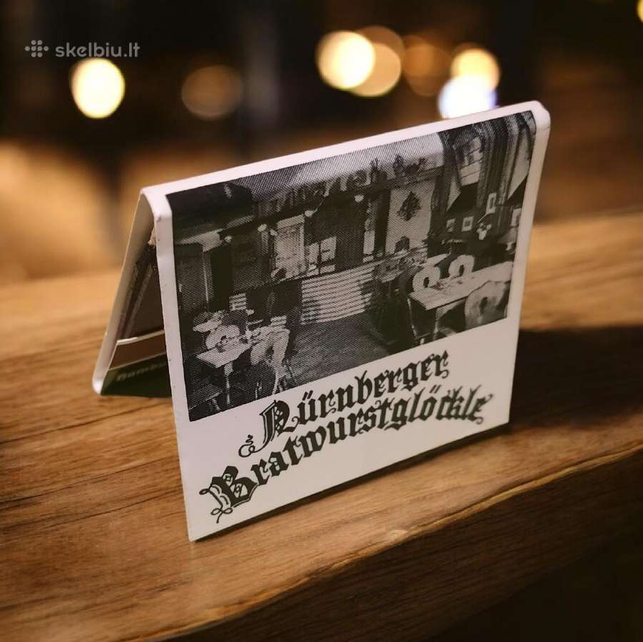 Rem. Degtukų dėžutė knygelė Nürnberger Bratwursthe