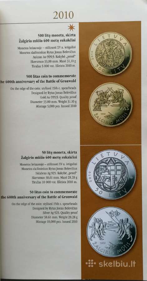 Lietuviškos kolekcinės monetos 1993-2011 - nuotraukos Nr. 4