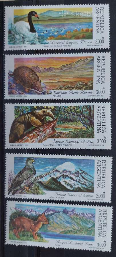Argentina 1990 nac.parkas, švarūs, Michel 2048-205