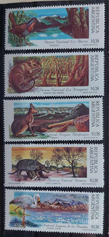 Argentina 1992 nac.parkas, švarūs, Michel 2118-212