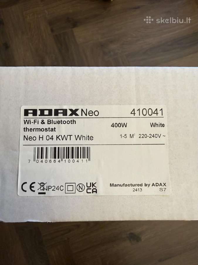 Adax Neo Elektrinis radiatorius su WiFi - nuotraukos Nr. 2