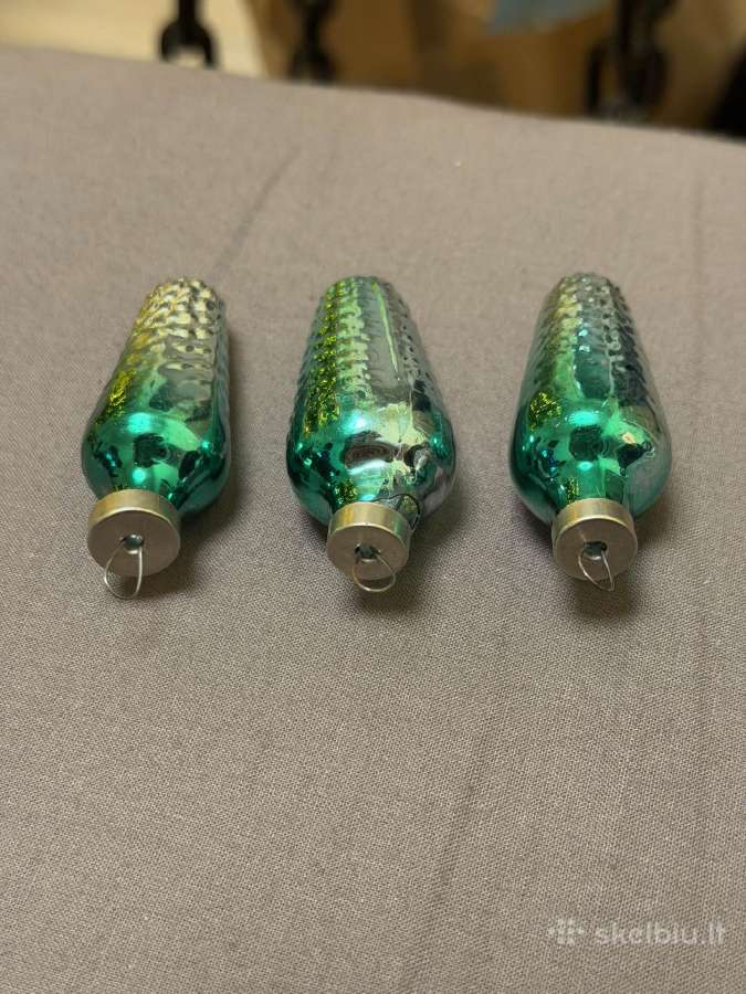 Vintage stikliniai žaisliukai "Kankorėžiai" Ssrs - nuotraukos Nr. 5