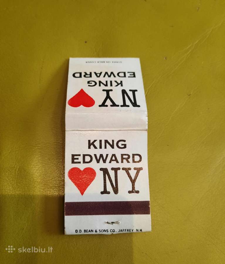 Rem. Degtukų dėžutė knygelė King Edward - nuotraukos Nr. 4