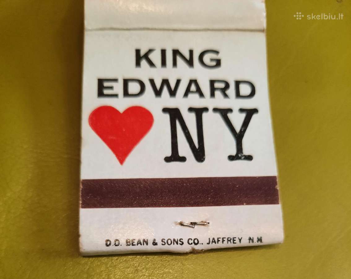 Rem. Degtukų dėžutė knygelė King Edward - nuotraukos Nr. 5