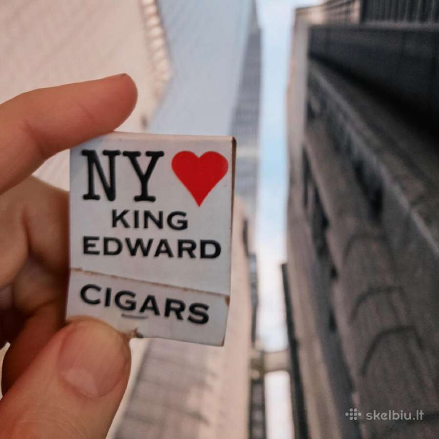 Rem. Degtukų dėžutė knygelė King Edward
