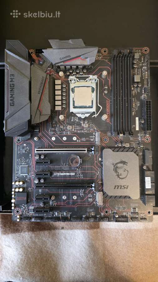 Msi Z270 Gaming M3 + I5-7600k - nuotraukos Nr. 2
