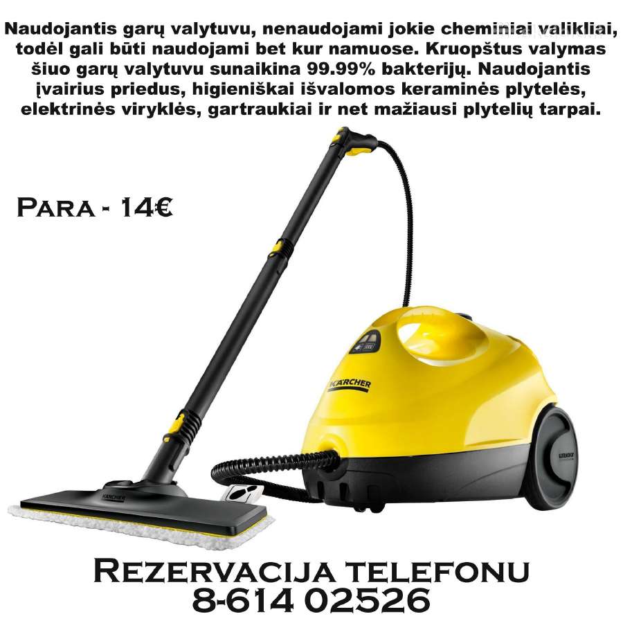 Plaunancio dulkiu siurblio Karcher nuoma Šiauliai - nuotraukos Nr. 4
