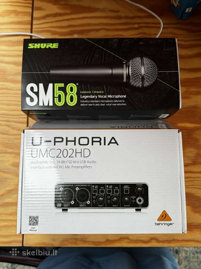 Shure Sm58 ir garso korta
