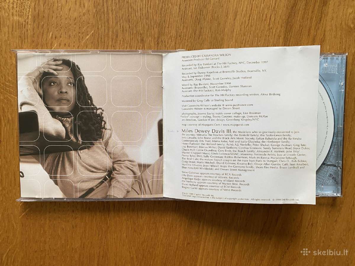 Originalus Cassandra Wilson – Traveling Miles CD - nuotraukos Nr. 6