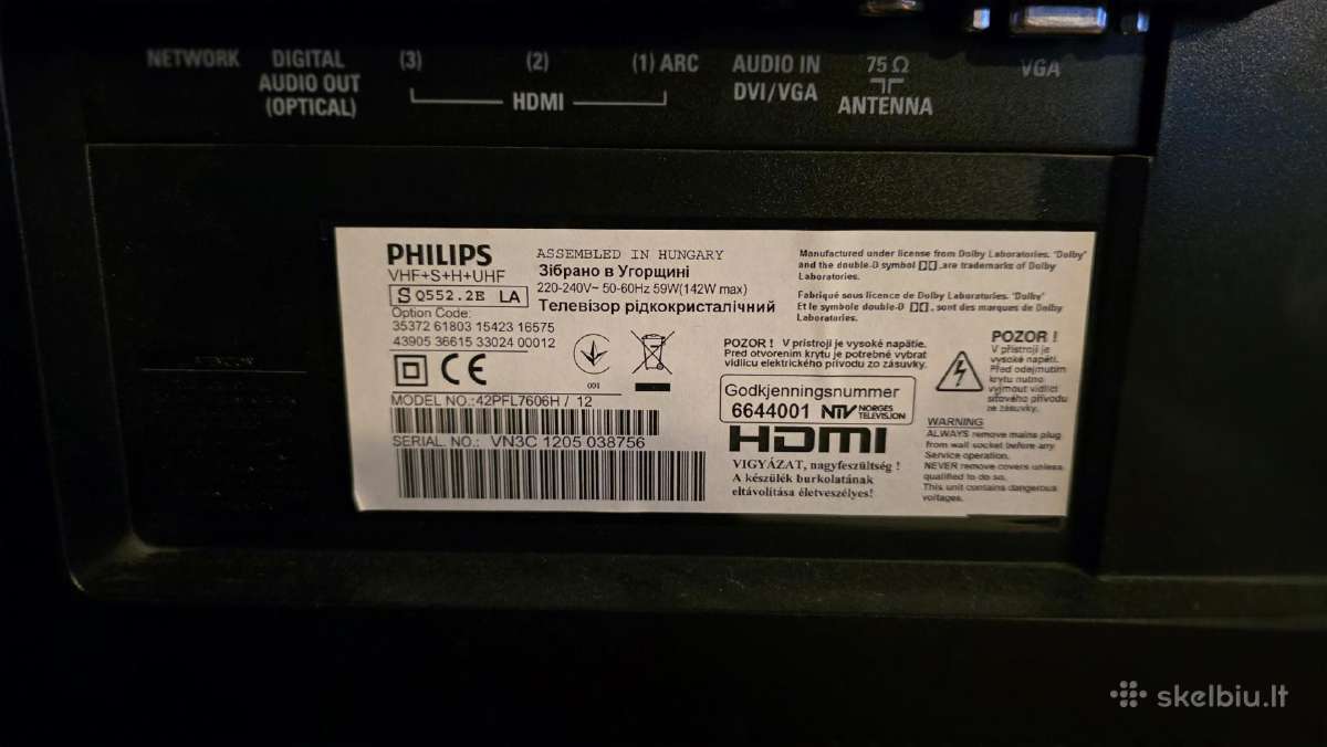 Philips 7000 series Smart TV 42pfl7606h - nuotraukos Nr. 3