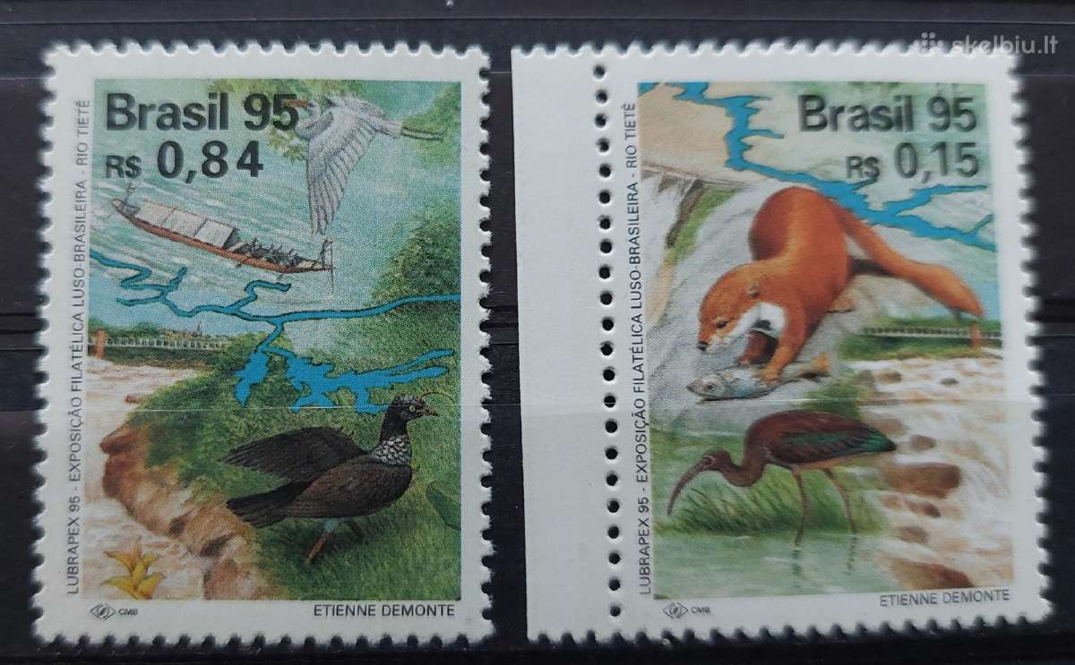 Brazilija 1995 fauna , švarūs, Michel 2664-2665