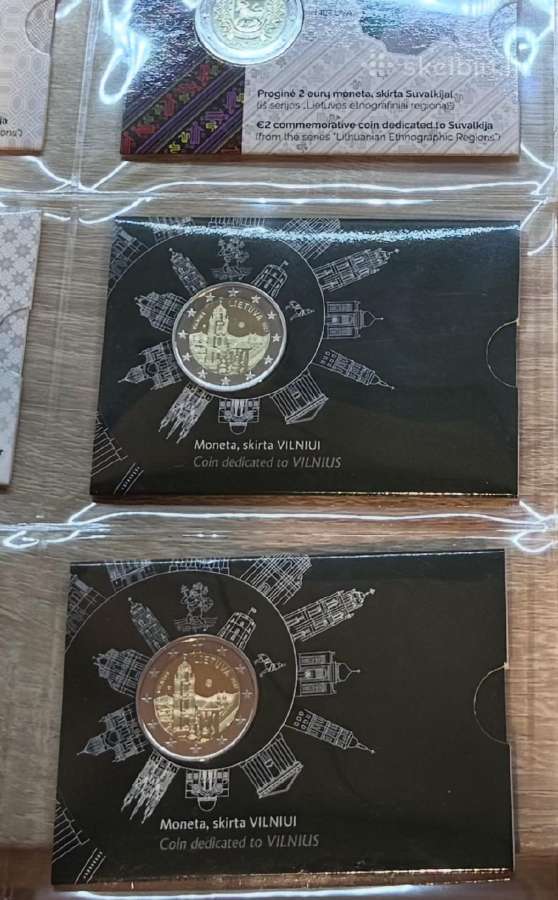 Proginė 2€ moneta skirta Vilniui