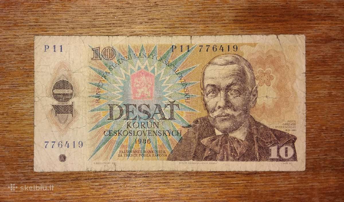 Čekoslovakijos 10 korun banknotas