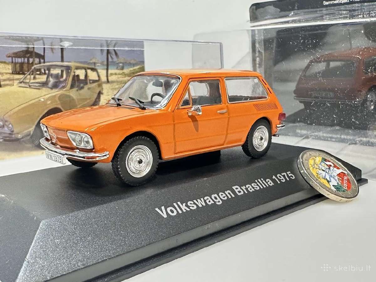 Volkswagen Brasilia 1975 oranžinė 1:43 De Agostini