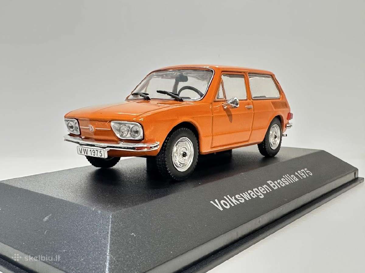 Volkswagen Brasilia 1975 oranžinė 1:43 De Agostini - nuotraukos Nr. 3