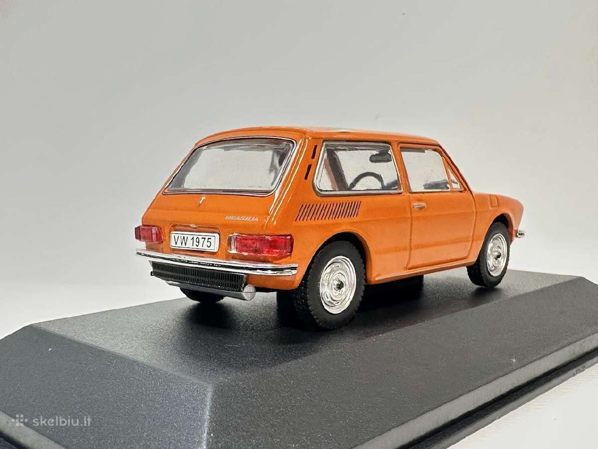 Volkswagen Brasilia 1975 oranžinė 1:43 De Agostini - nuotraukos Nr. 5