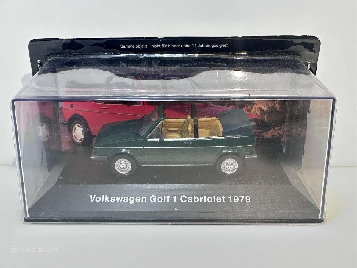 Volkswagen Golf I Cabriolet 1979 žalia 1:43 Deagos - nuotraukos Nr. 7