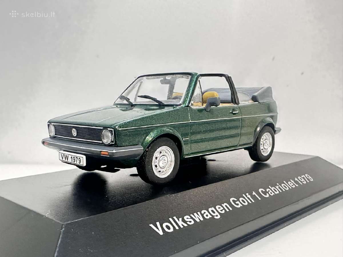 Volkswagen Golf I Cabriolet 1979 žalia 1:43 Deagos - nuotraukos Nr. 3