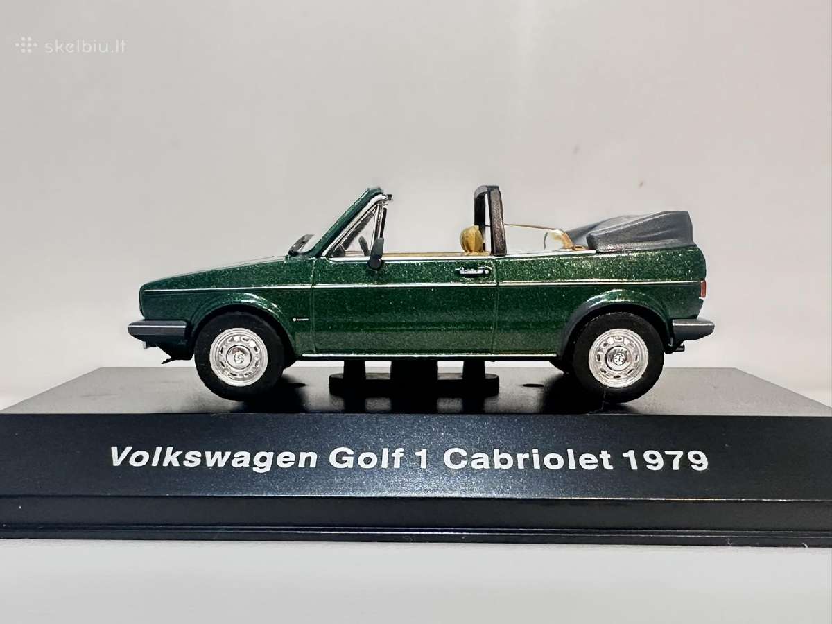 Volkswagen Golf I Cabriolet 1979 žalia 1:43 Deagos - nuotraukos Nr. 4