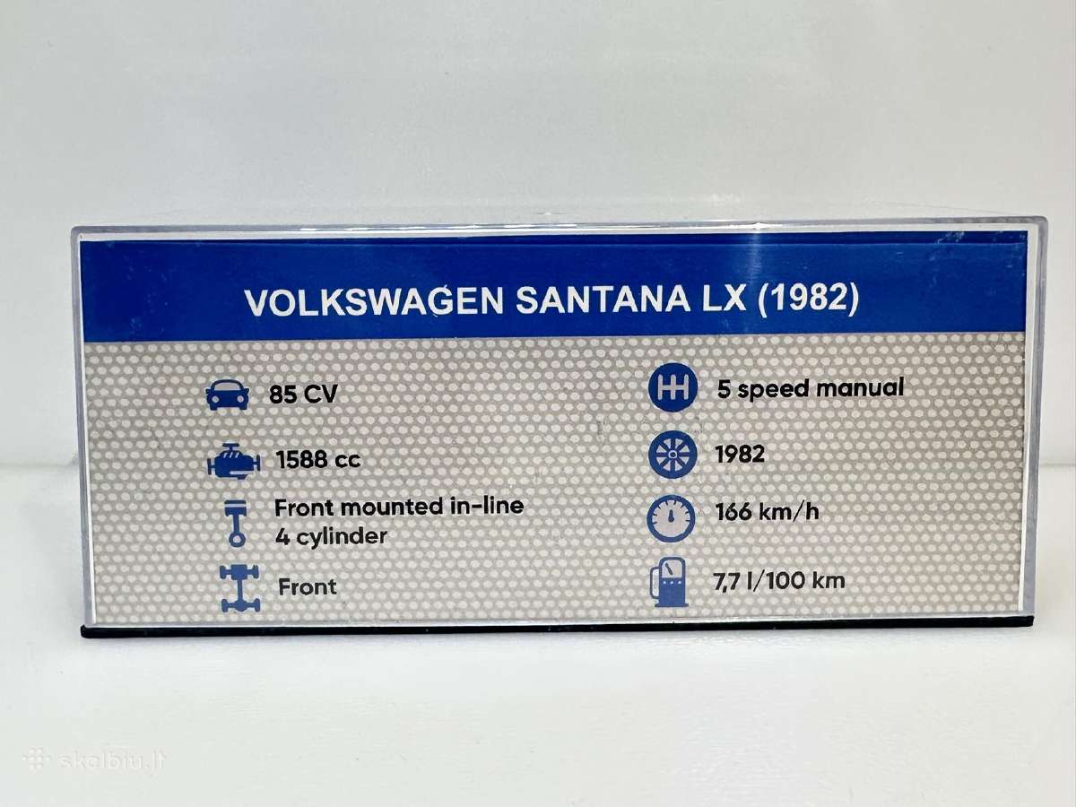 Volkswagen Santana Lx 1982 šampano 1:43 Deagostini - nuotraukos Nr. 8