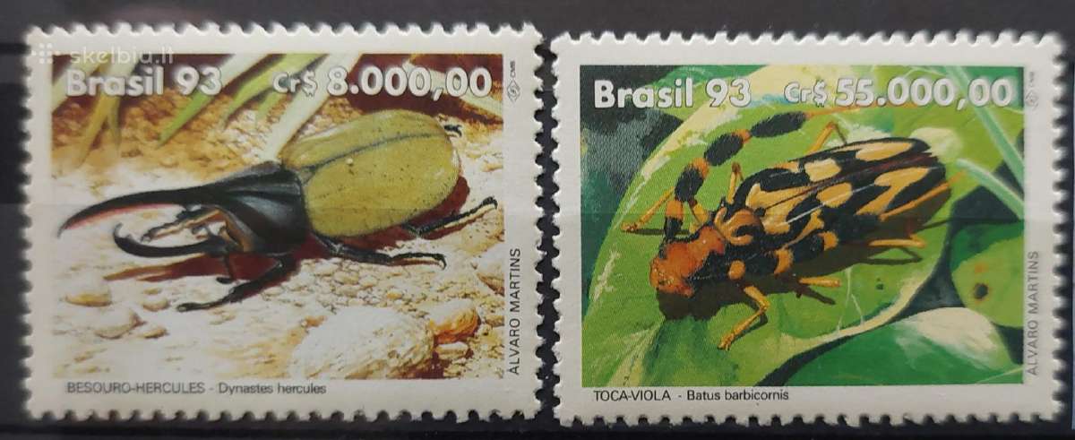 Brazilija 1993 vabzdžiai , švarūs, Michel 2523-252