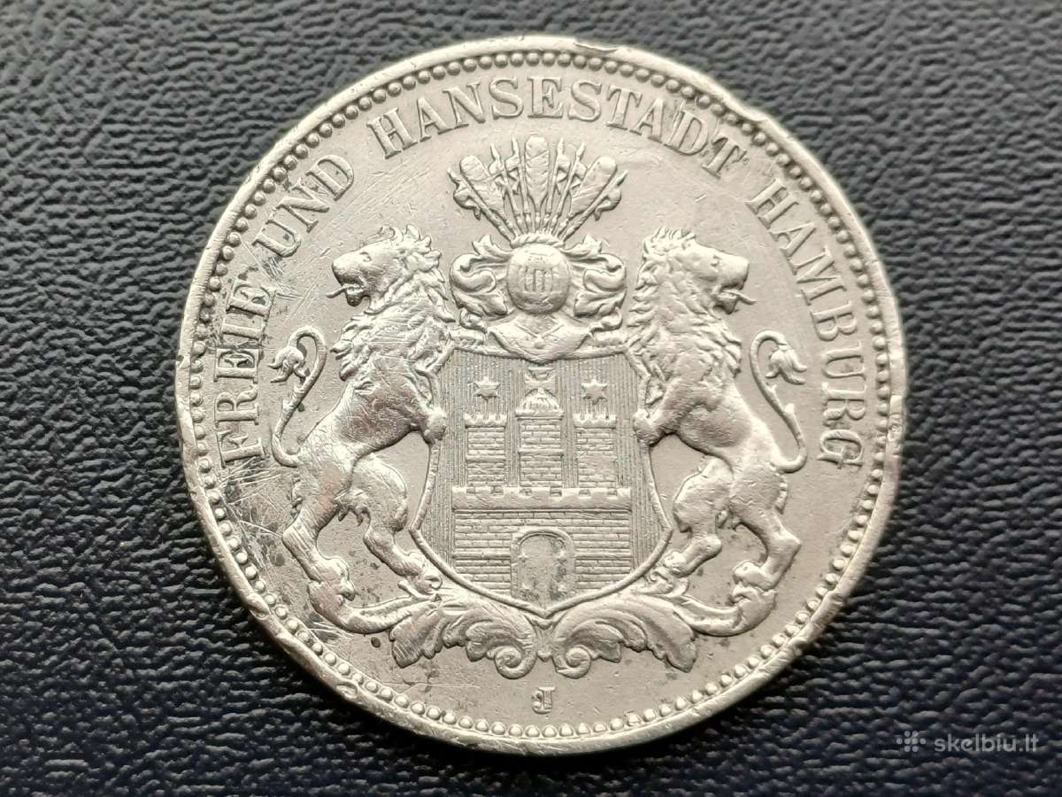 3 markes 1909m. Sidabras 900