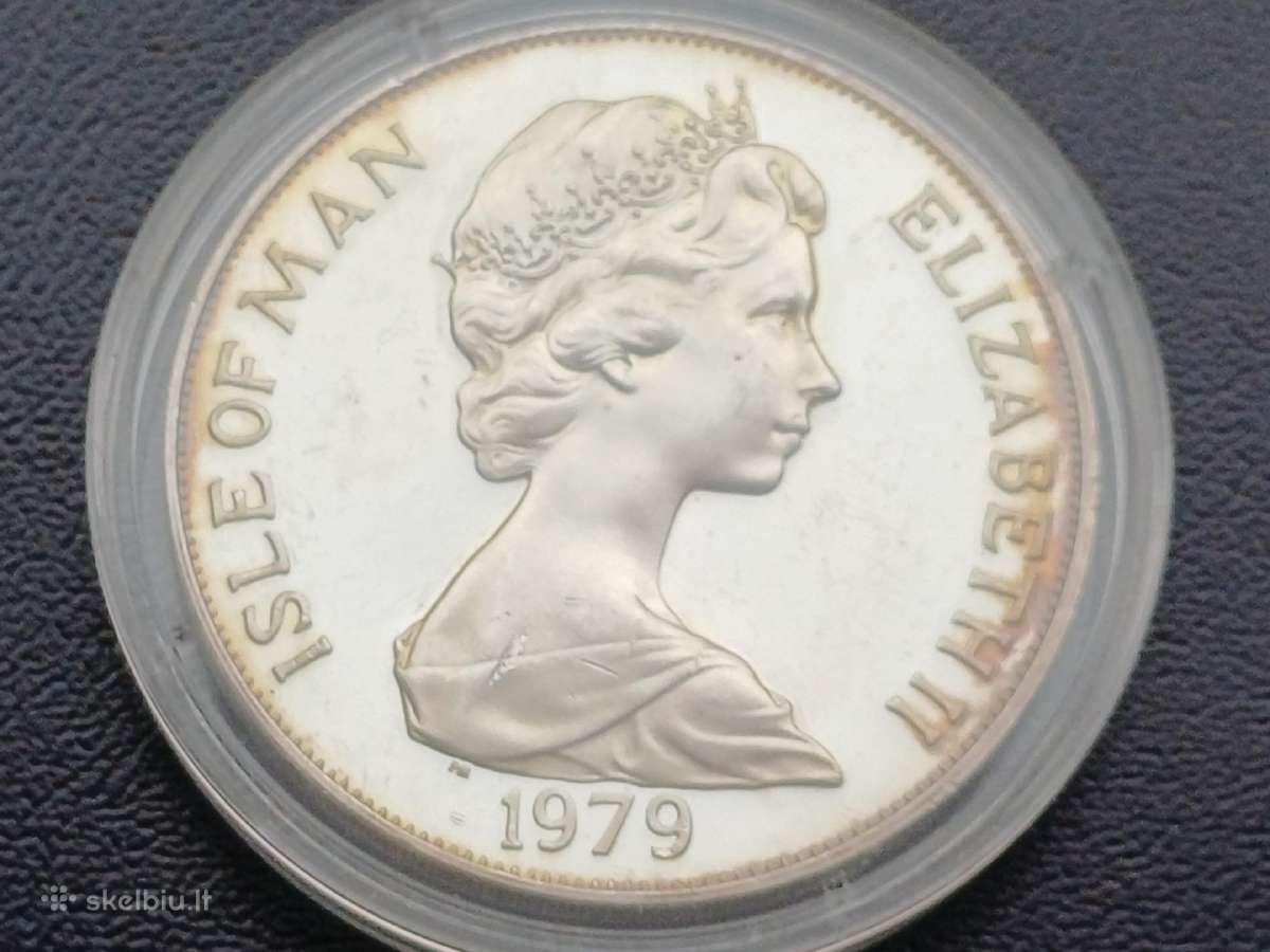 1 krona 1979m. Meino sala 28,28g sidabras 925 - nuotraukos Nr. 2