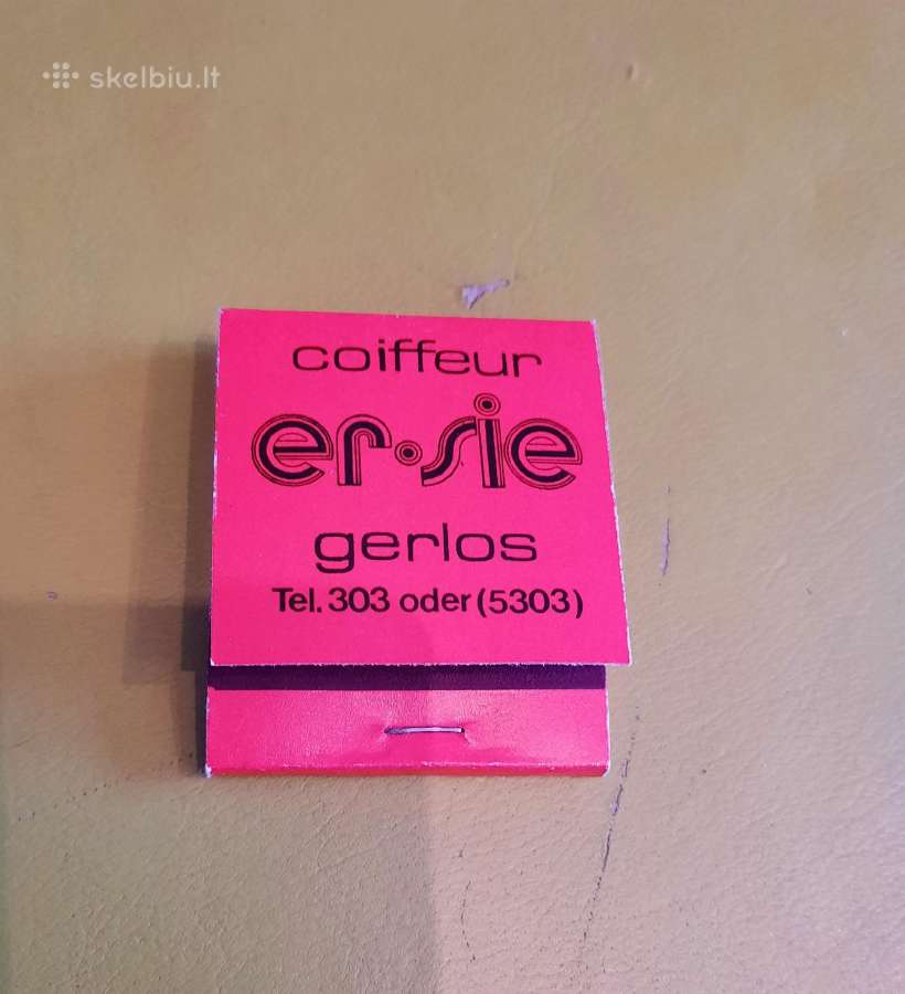 Rem. Degtukų dėžutė knygelė Coiffeur ersie - nuotraukos Nr. 2