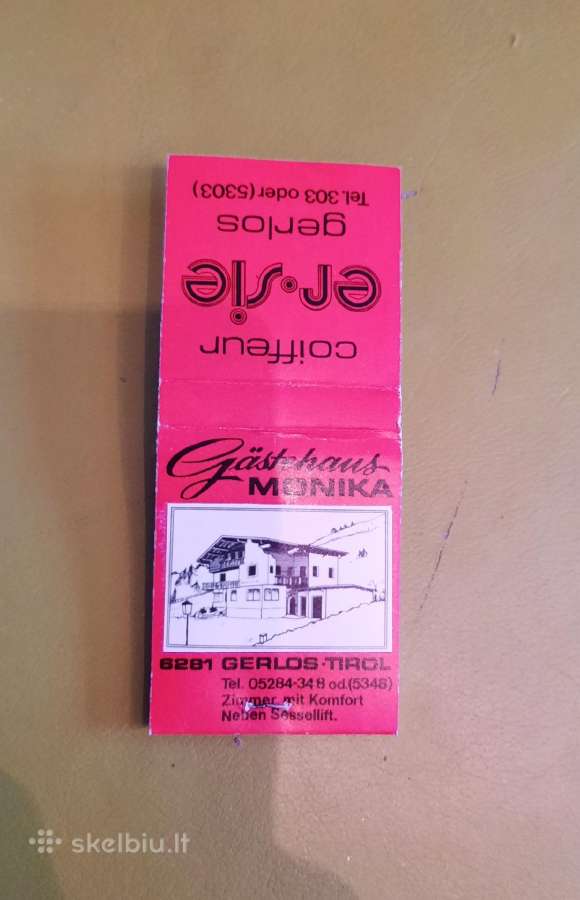 Rem. Degtukų dėžutė knygelė Coiffeur ersie - nuotraukos Nr. 4